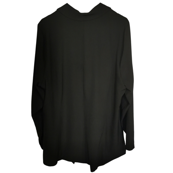 Torrid Black Shawl Collar Open Front Blazer Size 2X - Picture 6 of 11